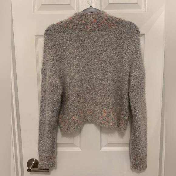 Free People Stardust Pullover Sweater • Color: Dove Combo (Gray) • Sz. XS • NWOT - Picture 3 of 14